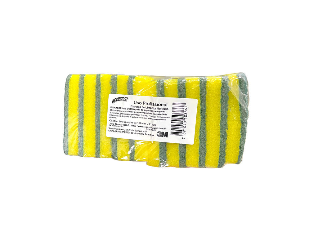 ESPONJA 3M SCOTCH BRITE / TININDO (PCT 10 UN)